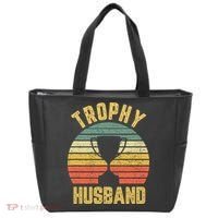 Trophy Husband Shirt Funny For Cool Father Or Dad Tote Bag thumb 0