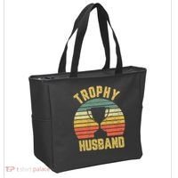 Trophy Husband Shirt Funny For Cool Father Or Dad Tote Bag thumb 2