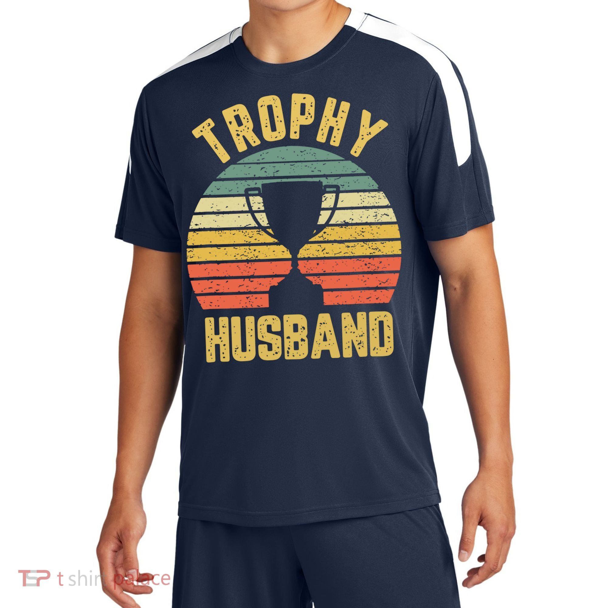 Trophy Husband Shirt Funny For Cool Father Or Dad Sport-Tek Competitor United Soccer Jersey