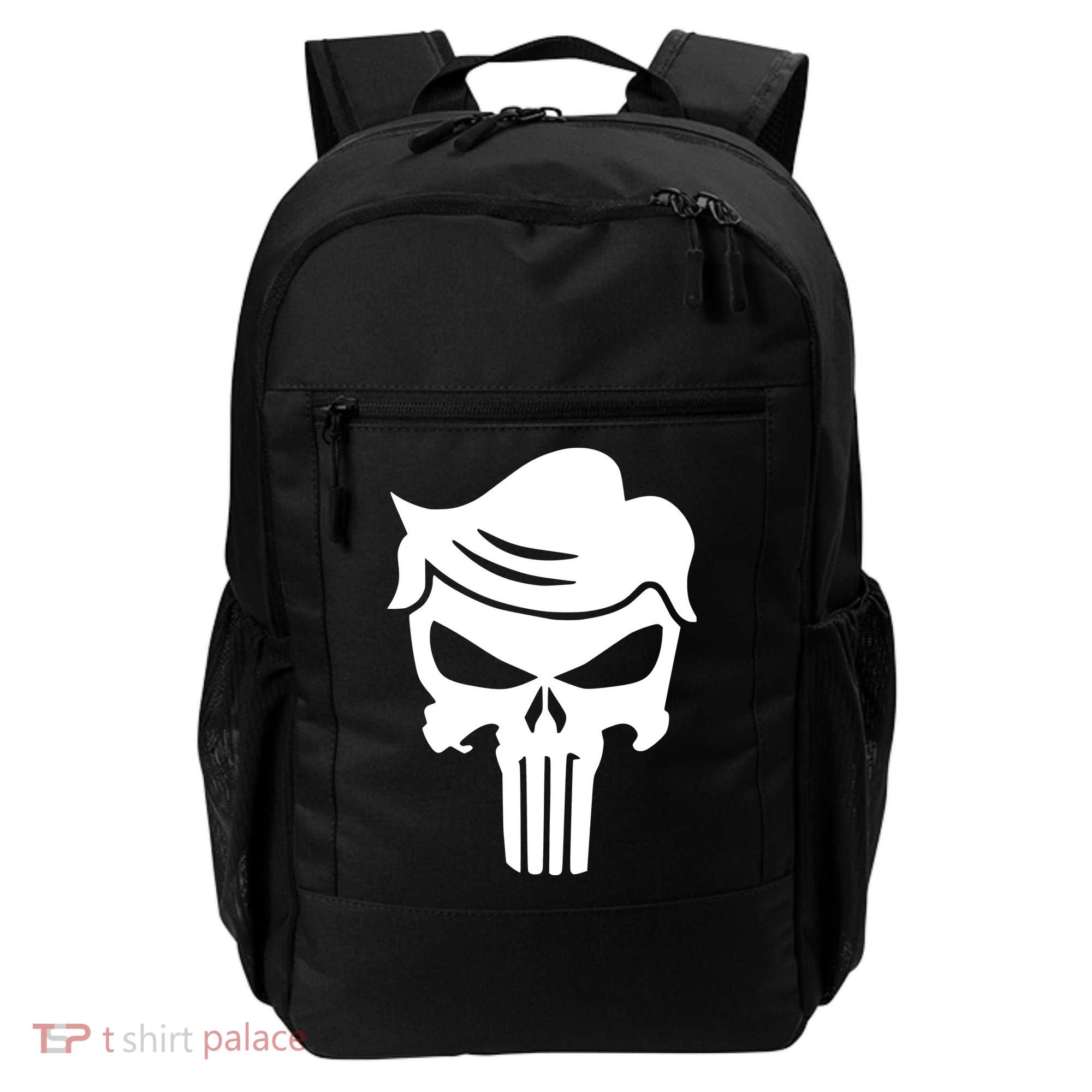 Trump Hair Skull Backpack