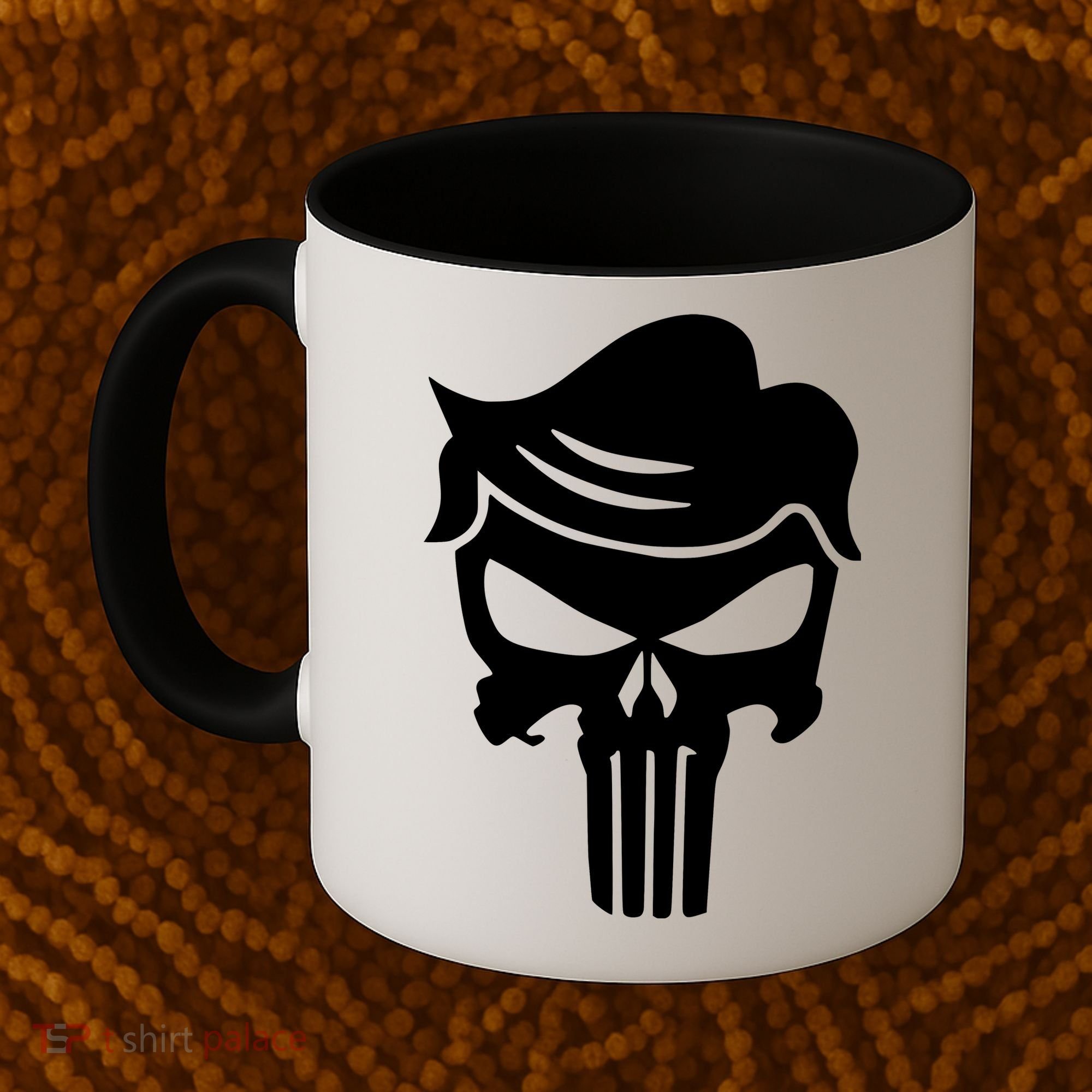 Trump Hair Skull Coffee Mug