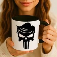 Trump Hair Skull Coffee Mug thumb 3