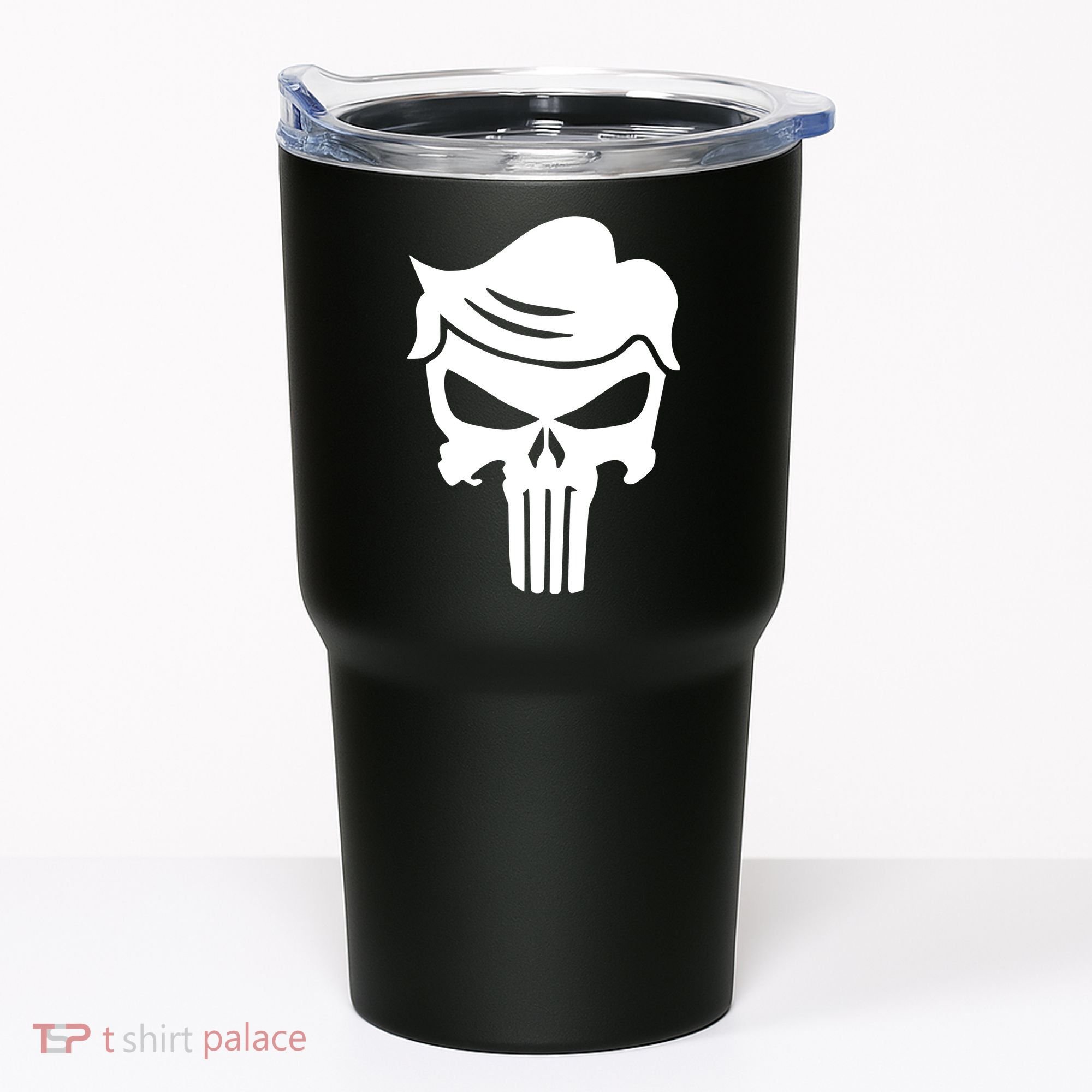 Trump Hair Skull Tumbler