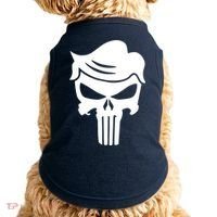 Trump Hair Skull Doggie Tank thumb 0