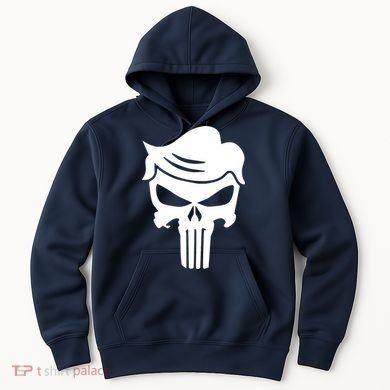 Trump Hair Skull Hoodie