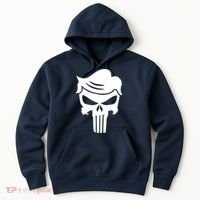 Trump Hair Skull Hoodie thumb 0