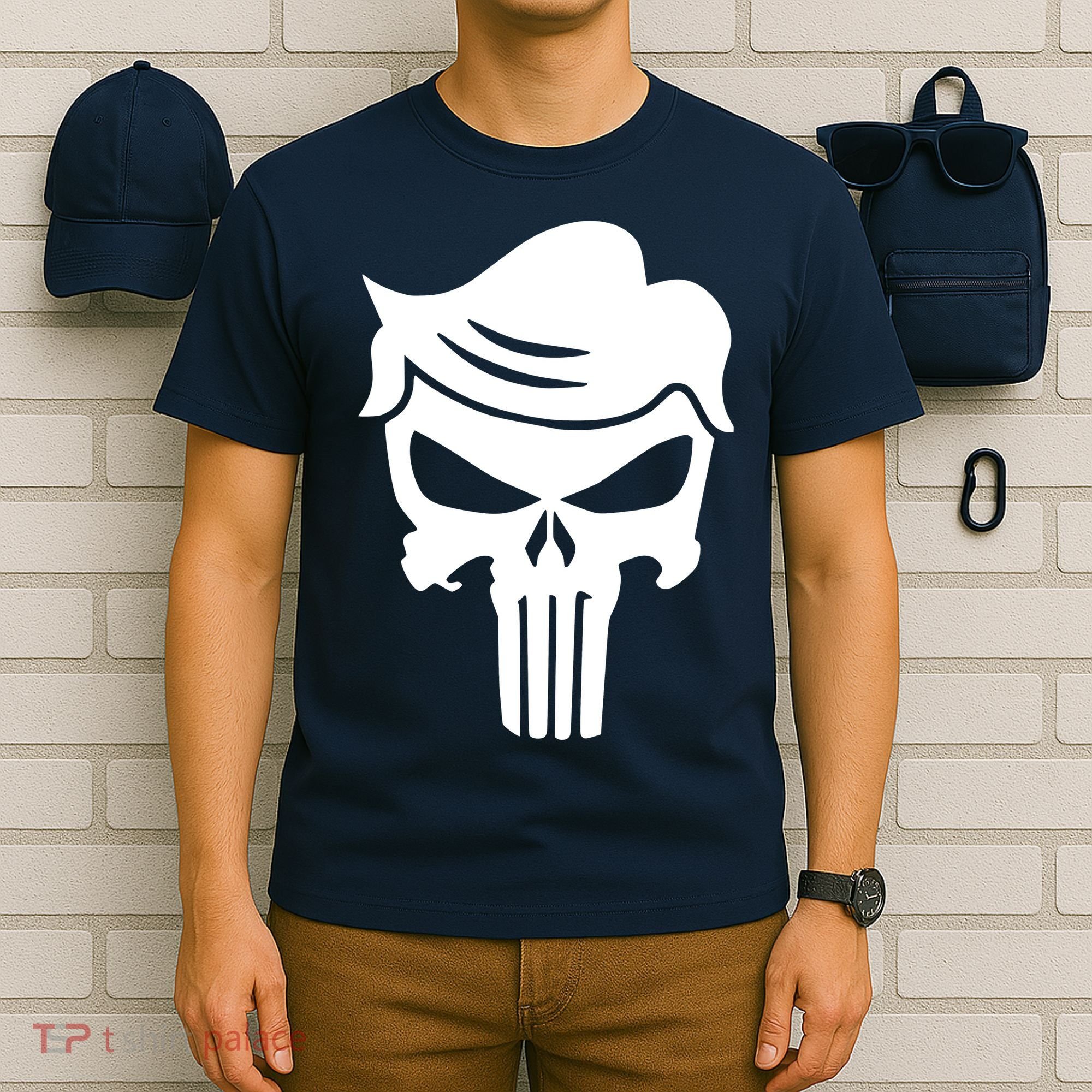 Trump Hair Skull T-Shirt