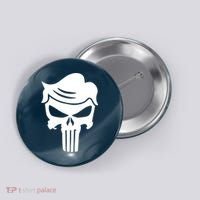 Trump Hair Skull Button thumb 0