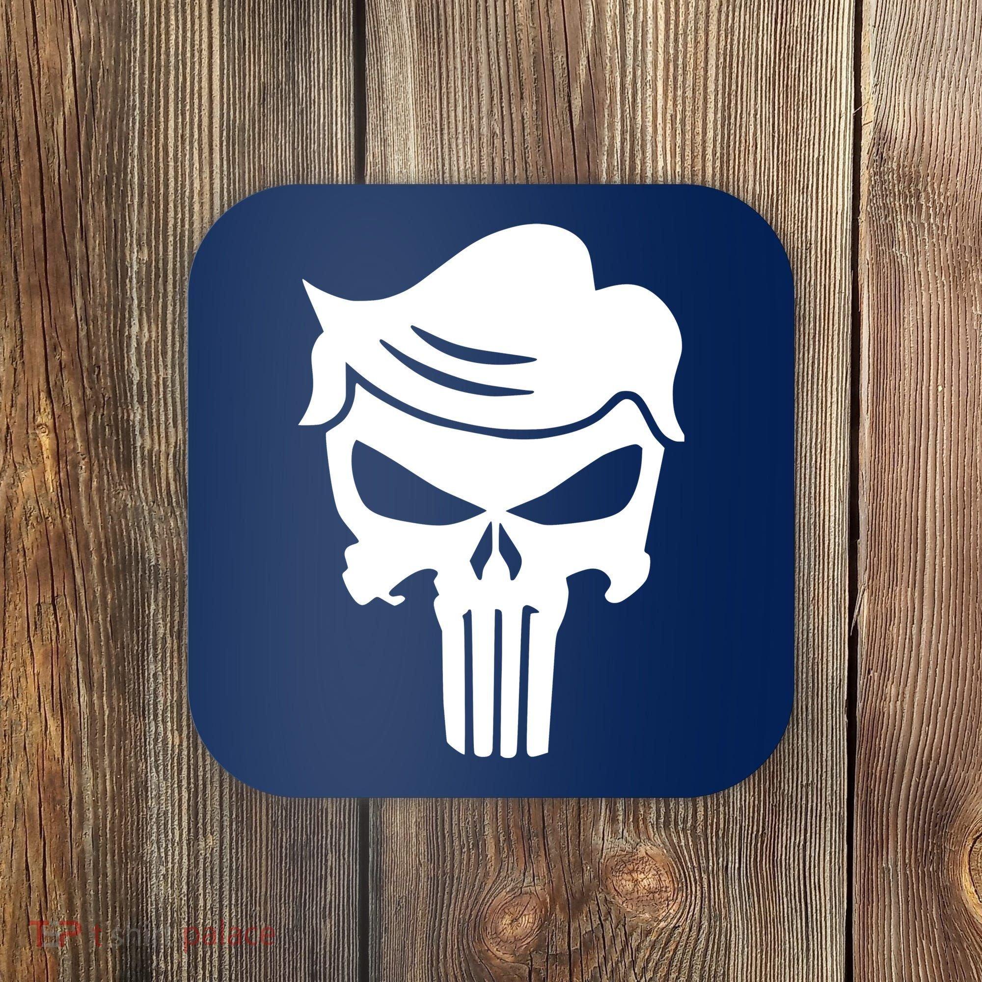 Trump Hair Skull Coaster