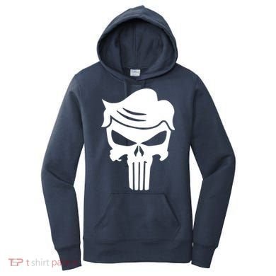 Trump Hair Skull Women's Hoodie