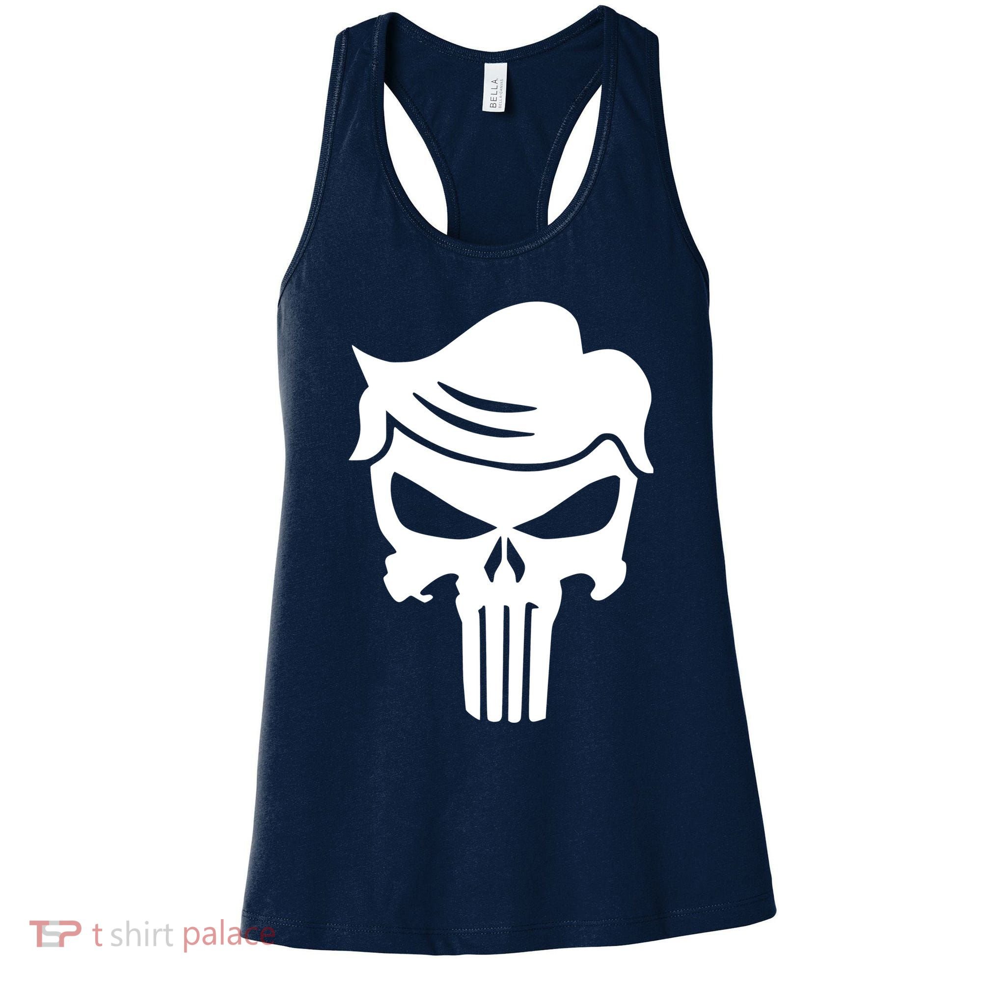 Trump Hair Skull Women's Tank Top