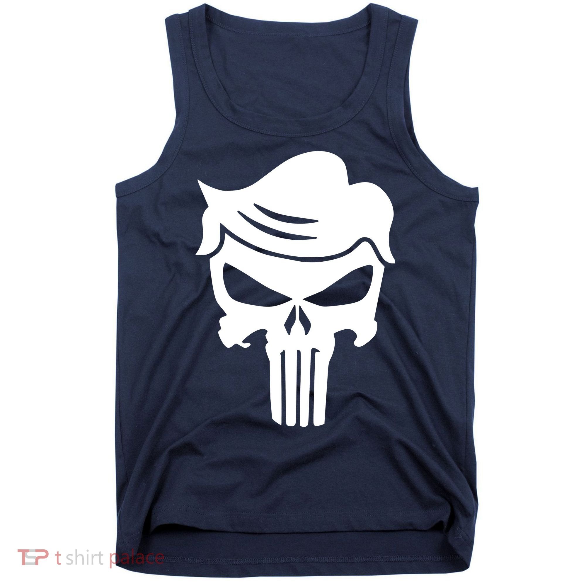 Trump Hair Skull Tank Top