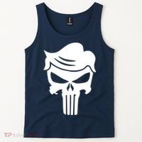 Trump Hair Skull Tank Top thumb 2