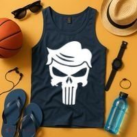 Trump Hair Skull Tank Top thumb 4