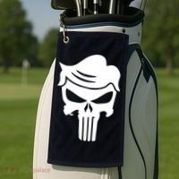 Trump Hair Skull Golf Towel thumb 2