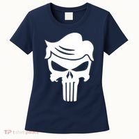 Trump Hair Skull Women's T-Shirt thumb 0