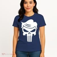 Trump Hair Skull Women's T-Shirt thumb 4