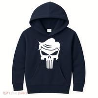 Trump Hair Skull Kids Hoodie thumb 0