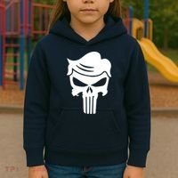 Trump Hair Skull Kids Hoodie thumb 3