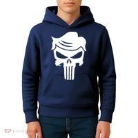 Trump Hair Skull Kids Hoodie thumb 4