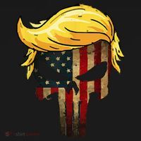 Trump Hair Skull 4th Of July Trump Us Flag Gift Women's Hoodie thumb 2