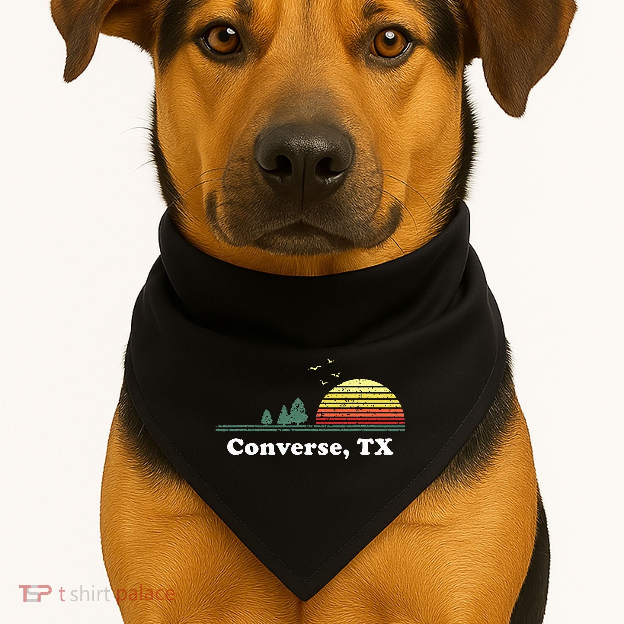 Texas Home Souvenir Print USA-Made Doggie Bandana