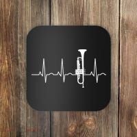 Trumpeter Heartbeat Trumpet Player Music Jazz Coaster thumb 0