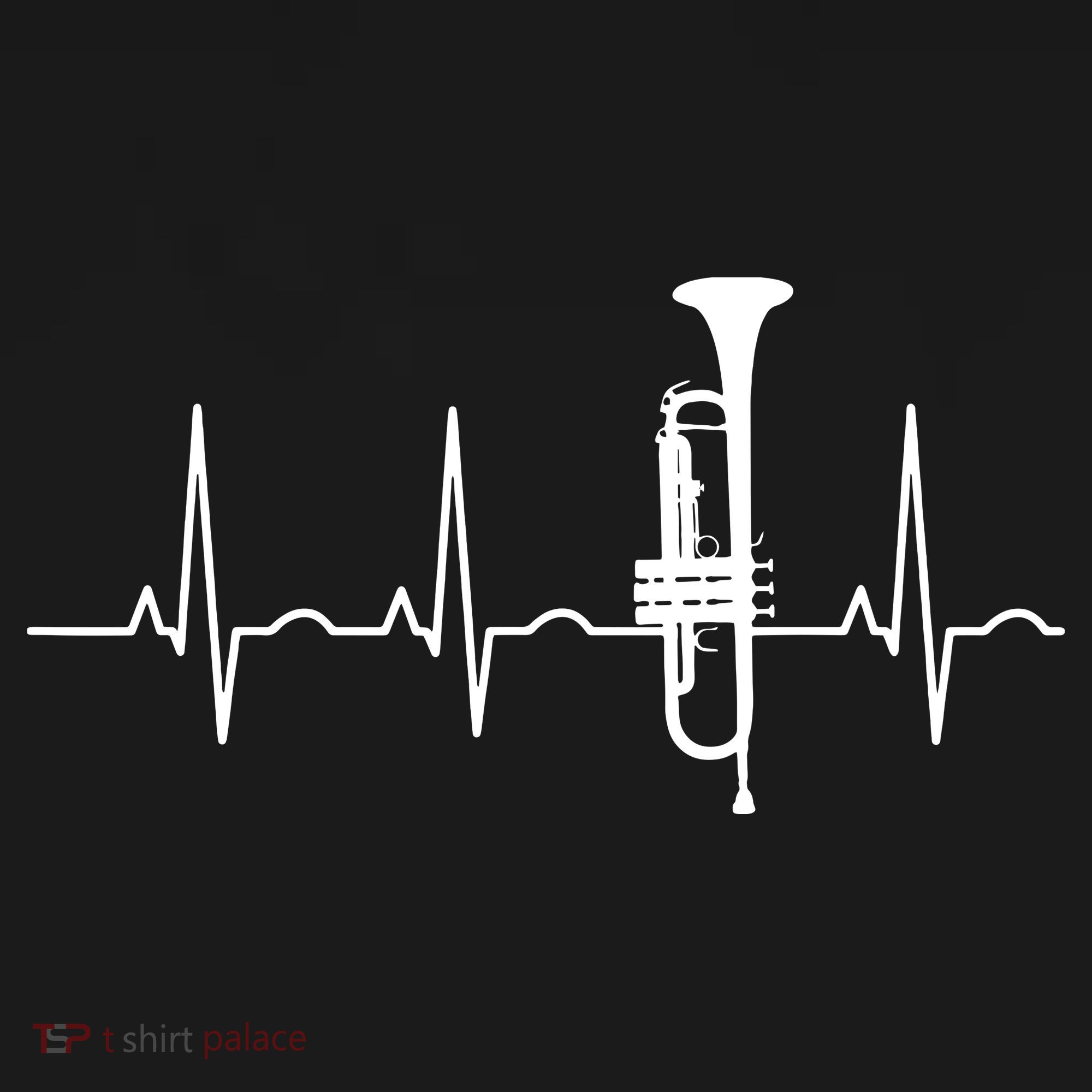 Trumpeter Heartbeat Trumpet Player Music Jazz Women's Hoodie