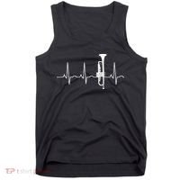 Trumpeter Heartbeat Trumpet Player Music Jazz Tank Top thumb 0
