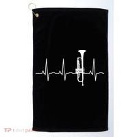 Trumpeter Heartbeat Trumpet Player Music Jazz Golf Towel thumb 0