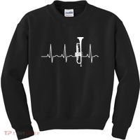 Trumpeter Heartbeat Trumpet Player Music Jazz Kids Sweatshirt thumb 0