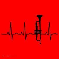 Trumpeter Heartbeat Trumpet Player Music Jazz Santa Hat thumb 1