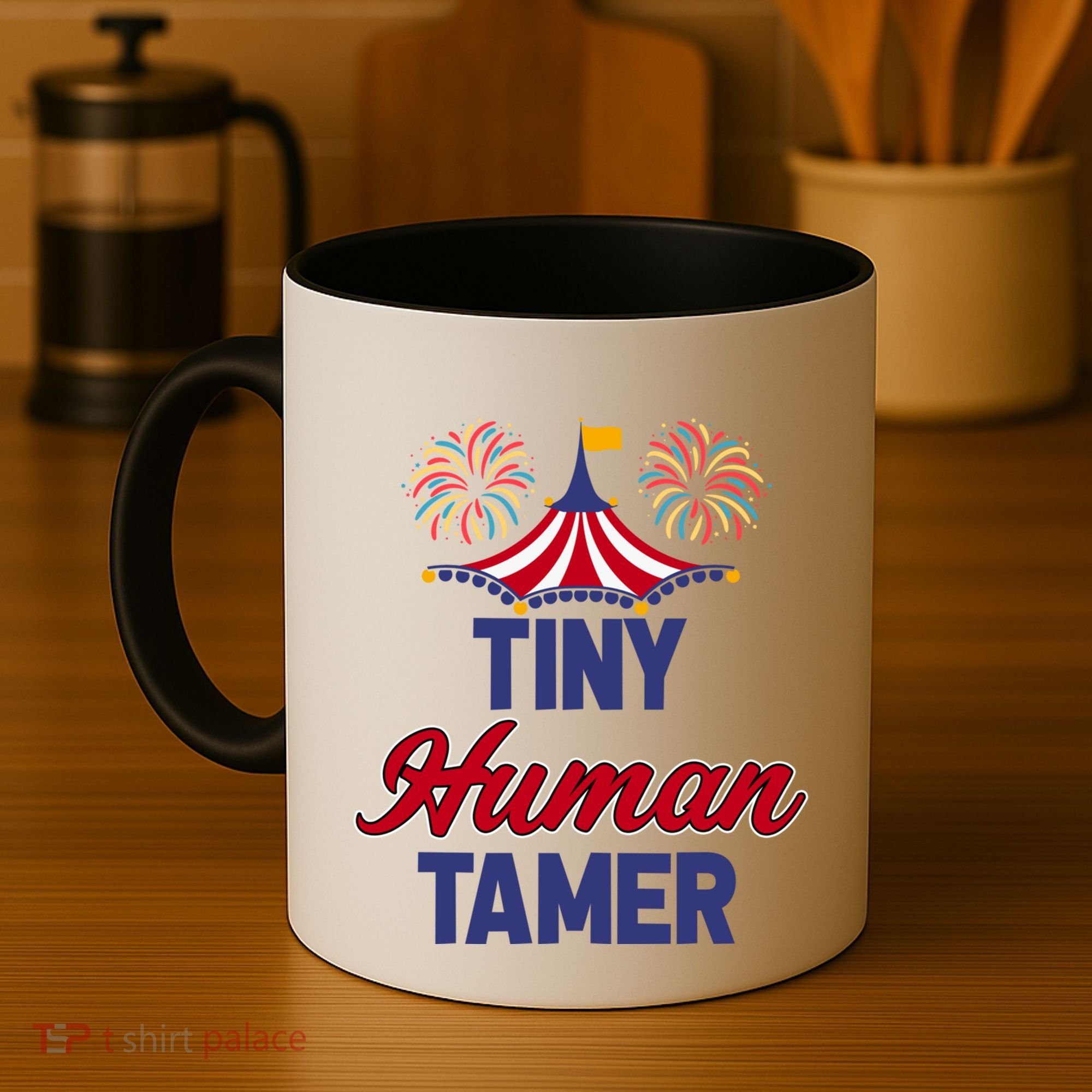 Tiny Hu Tamer Circus Carnival Ring Master Teacher Parent Gift Coffee Mug