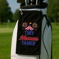 Tiny Hu Tamer Circus Carnival Ring Master Teacher Parent Gift Golf Towel thumb 2