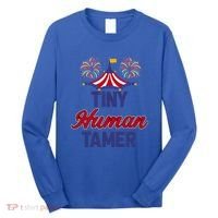 Tiny Hu Tamer Circus Carnival Ring Master Teacher Parent Gift Long Sleeve Shirt thumb 0