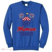 Tiny Hu Tamer Circus Carnival Ring Master Teacher Parent Gift Sweatshirt thumb 0