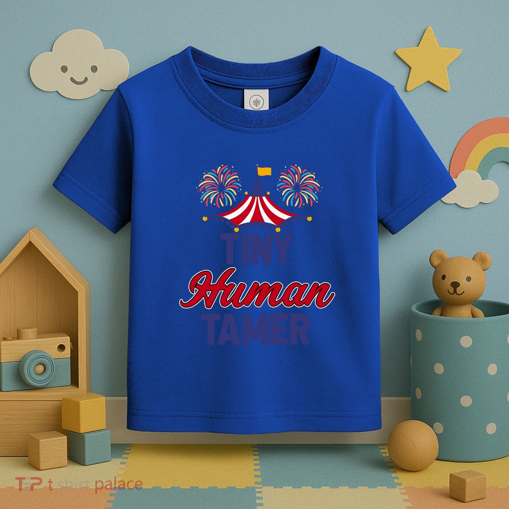 Tiny Hu Tamer Circus Carnival Ring Master Teacher Parent Gift Toddler T-Shirt