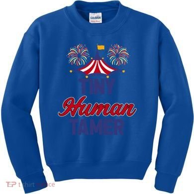 Tiny Hu Tamer Circus Carnival Ring Master Teacher Parent Gift Kids Sweatshirt