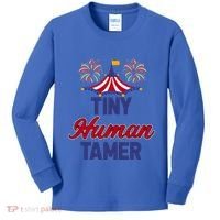 Tiny Hu Tamer Circus Carnival Ring Master Teacher Parent Gift Kids Long Sleeve Shirt thumb 0