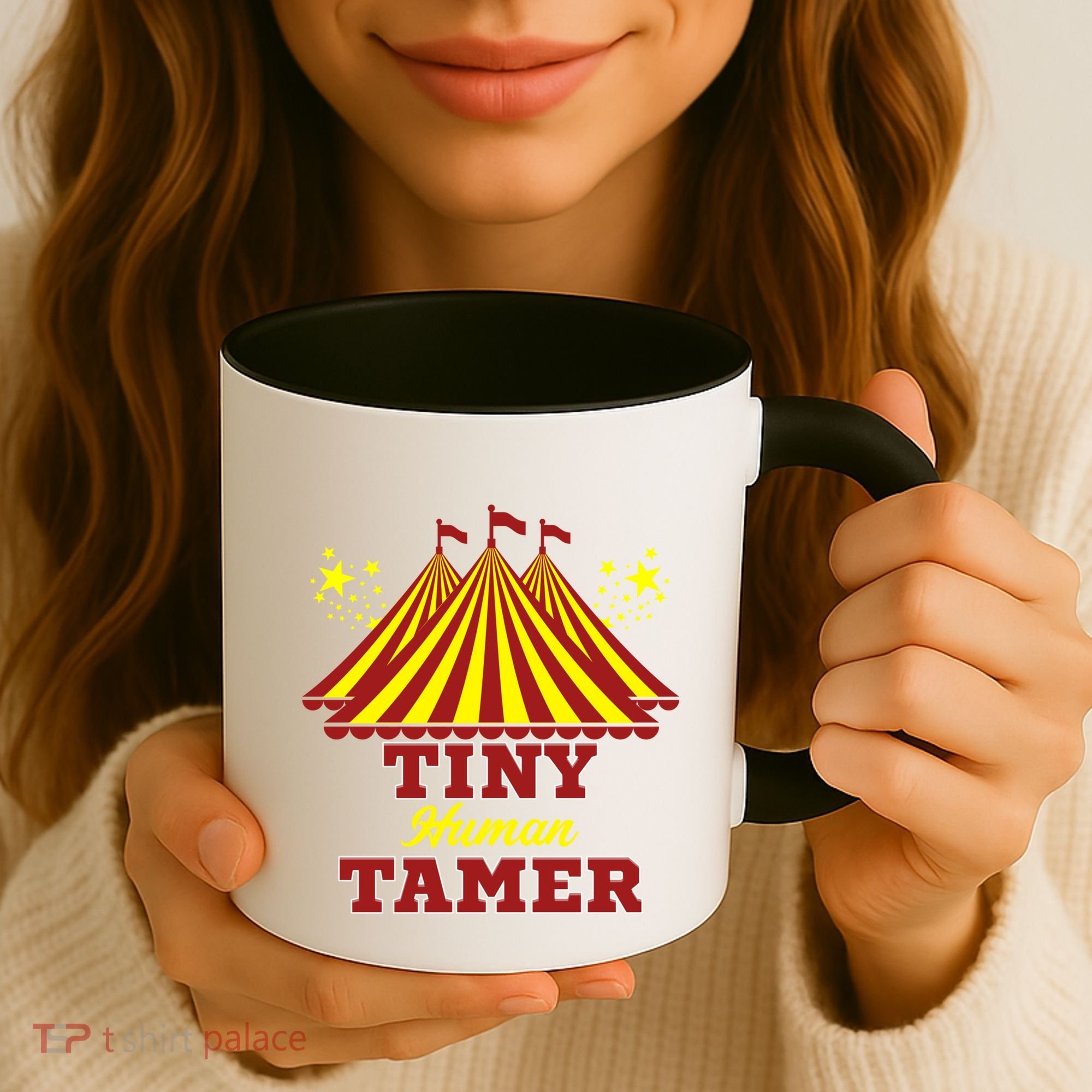 Tiny Hu Tamer Circus Carnival Ring Master Teacher Parent Gift Coffee Mug