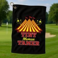 Tiny Hu Tamer Circus Carnival Ring Master Teacher Parent Gift Golf Towel thumb 1