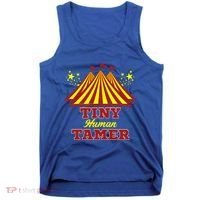 Tiny Hu Tamer Circus Carnival Ring Master Teacher Parent Gift Tank Top thumb 0