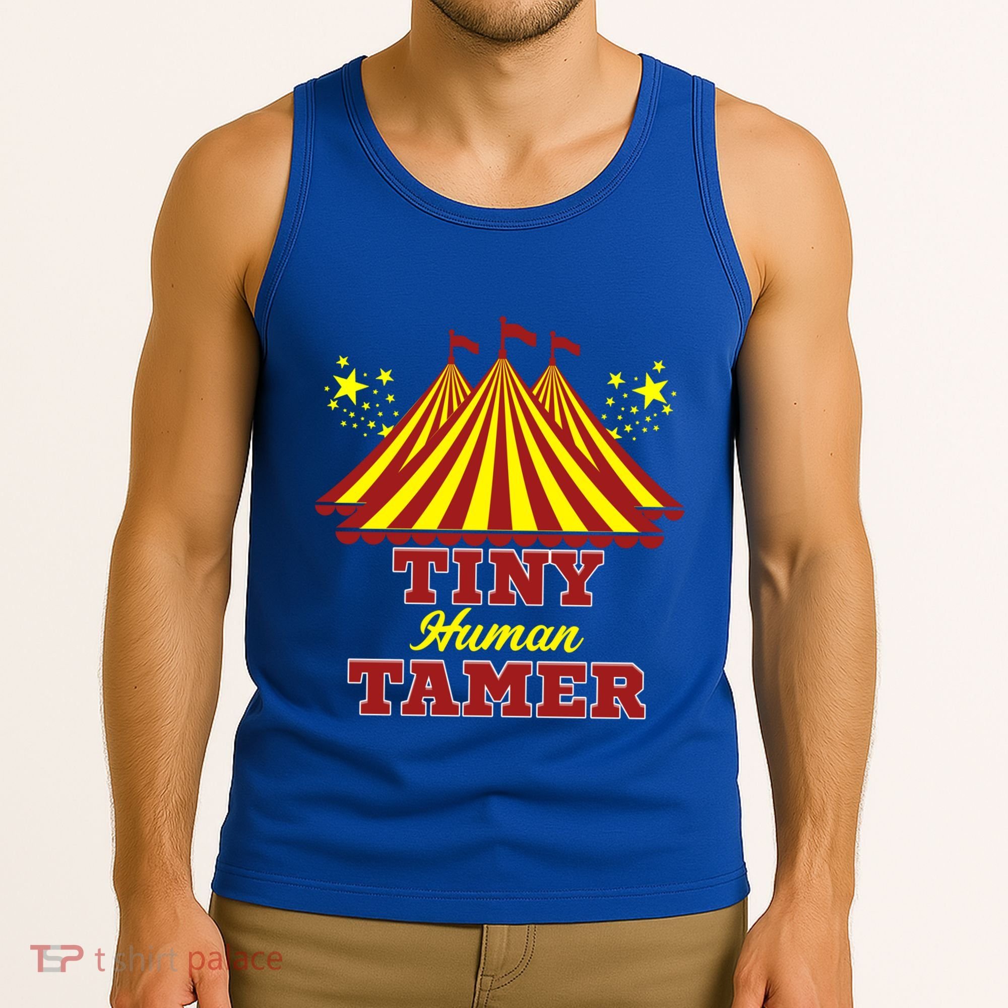 Tiny Hu Tamer Circus Carnival Ring Master Teacher Parent Gift Tank Top