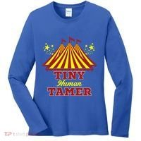 Tiny Hu Tamer Circus Carnival Ring Master Teacher Parent Gift Women's Long Sleeve Shirt thumb 0