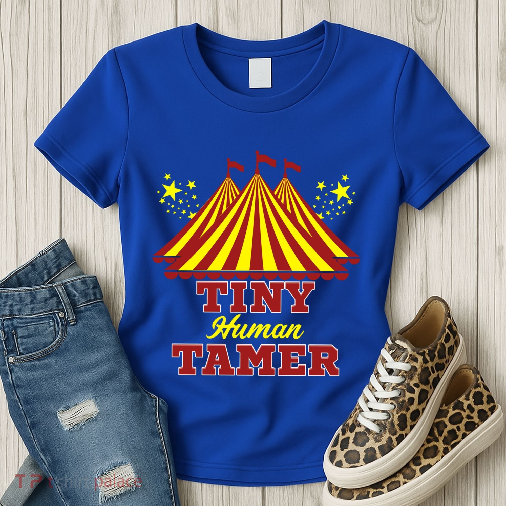 Tiny Hu Tamer Circus Carnival Ring Master Teacher Parent Gift Women's T-Shirt