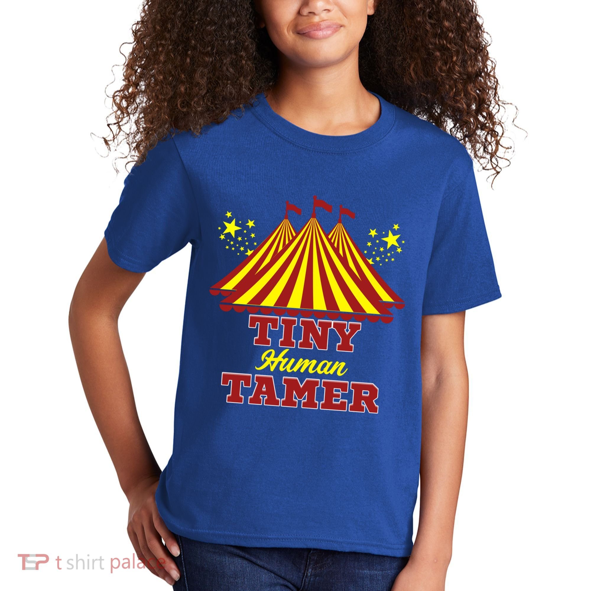 Tiny Hu Tamer Circus Carnival Ring Master Teacher Parent Gift Kids T-Shirt