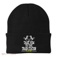 Take Him To The Train Station Apparel Beanie thumb 0