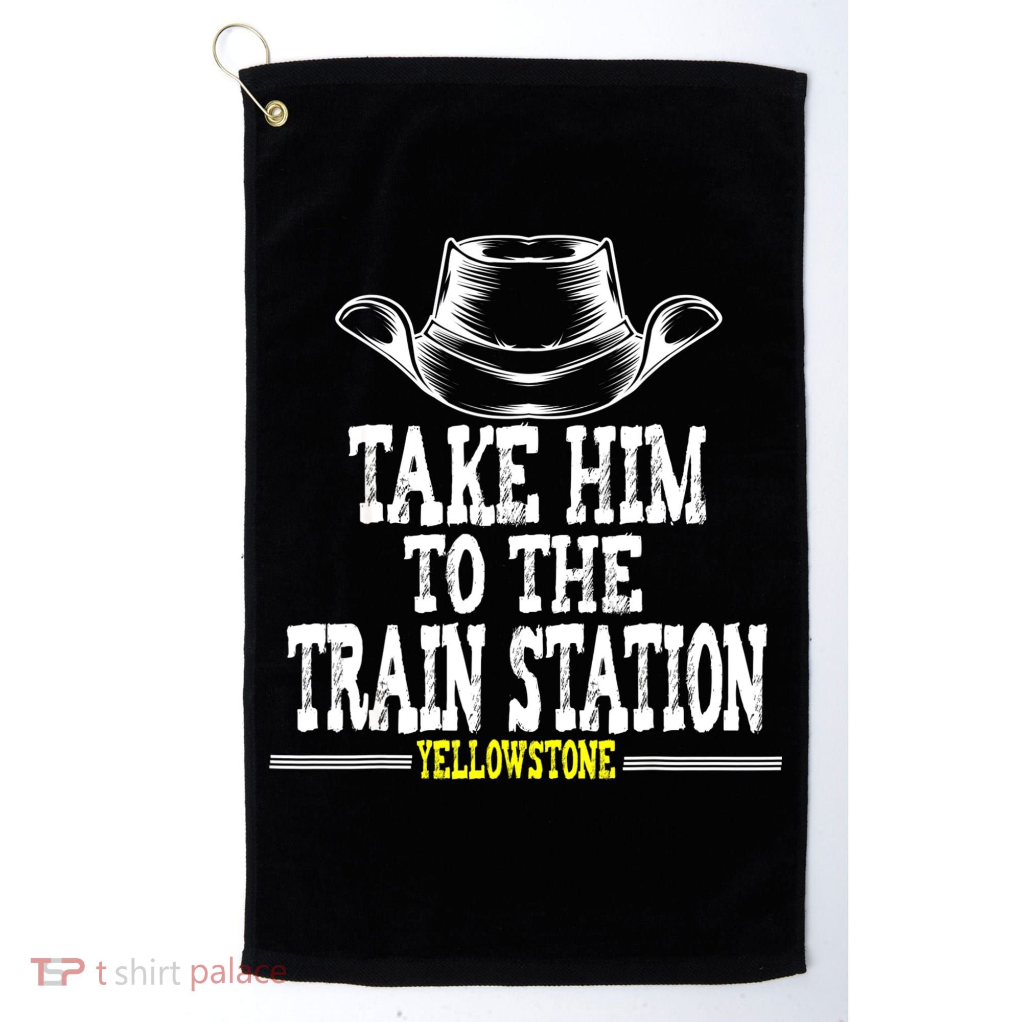 Take Him To The Train Station Apparel Golf Towel