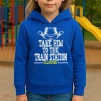 Take Him To The Train Station Apparel Kids Hoodie thumb 3
