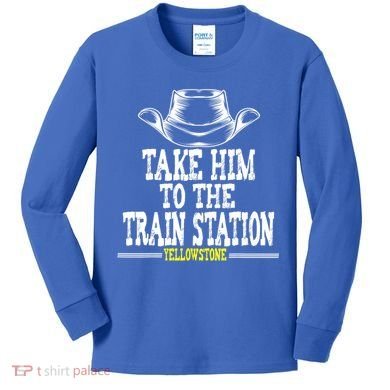 Take Him To The Train Station Apparel Kids Long Sleeve Shirt